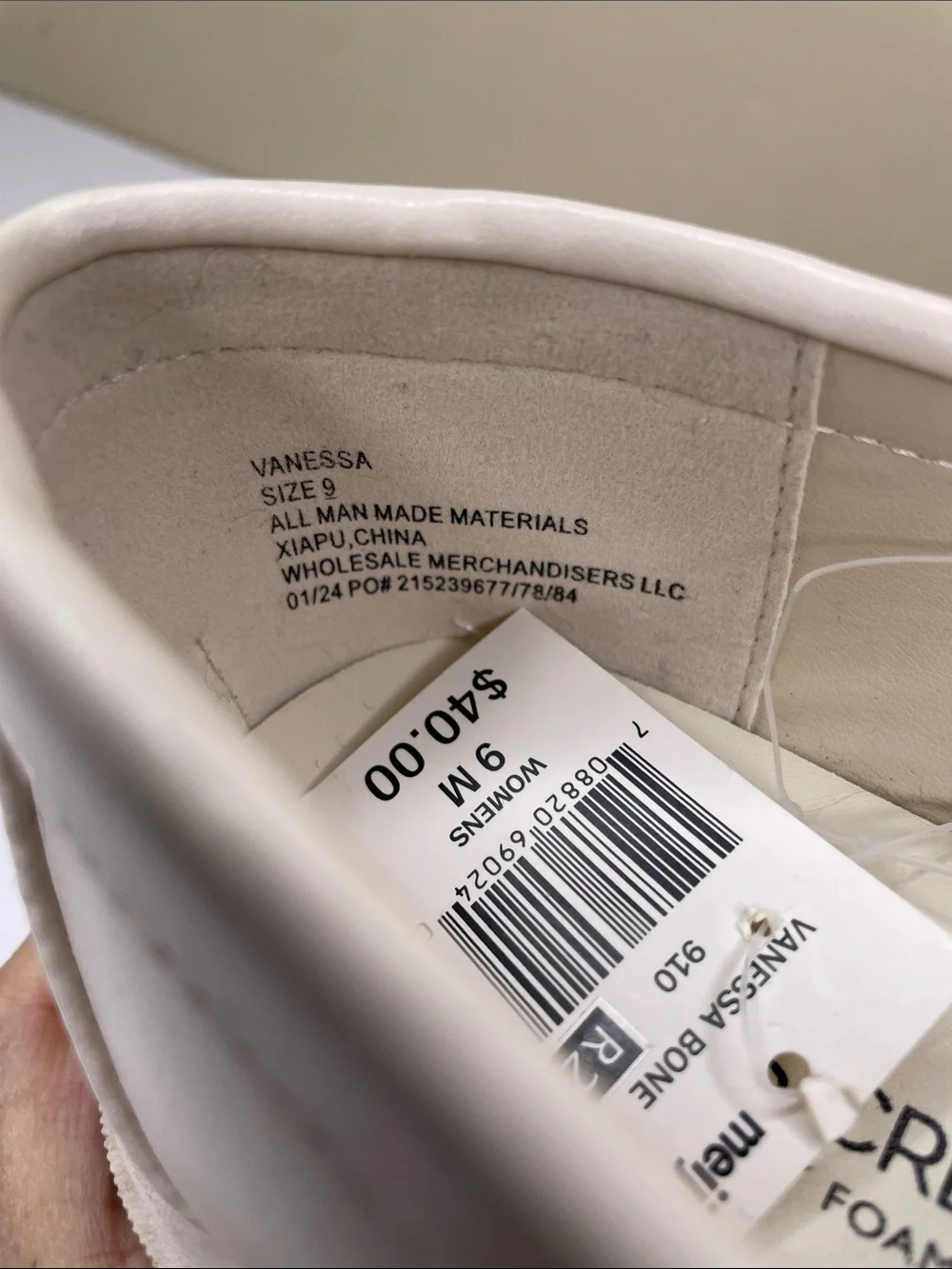 FALLS CREEK Cream VANESSA Memory Foam Prep Platform Lug Sole Penny Loafer NWT 9